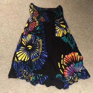 Double Zero 00/XS Strapless Bandeau Black Dress